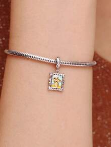 1PC Fashion Flower Series Stainless Steel Pendant DIY Handmade Accessory Gold Plated Color Preserved - Multicolor - View 7