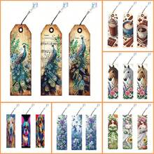 3pcs Diamond Painting Bookmarks With Peacock, Horse, Puppy, Fairy, Coffee Cup Patterns, Beverage Cup Patterns, Crystal Pendant Bookmarks, 5D Diamond Painting, Suitable For Beginners, Christmas Holiday Handmade Gift - Multicolor - View 13