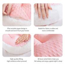 1 Stück super weiche Schwangerschafts-Lendenkissen, kuschelig & bequemes Schwangerschaftskissen