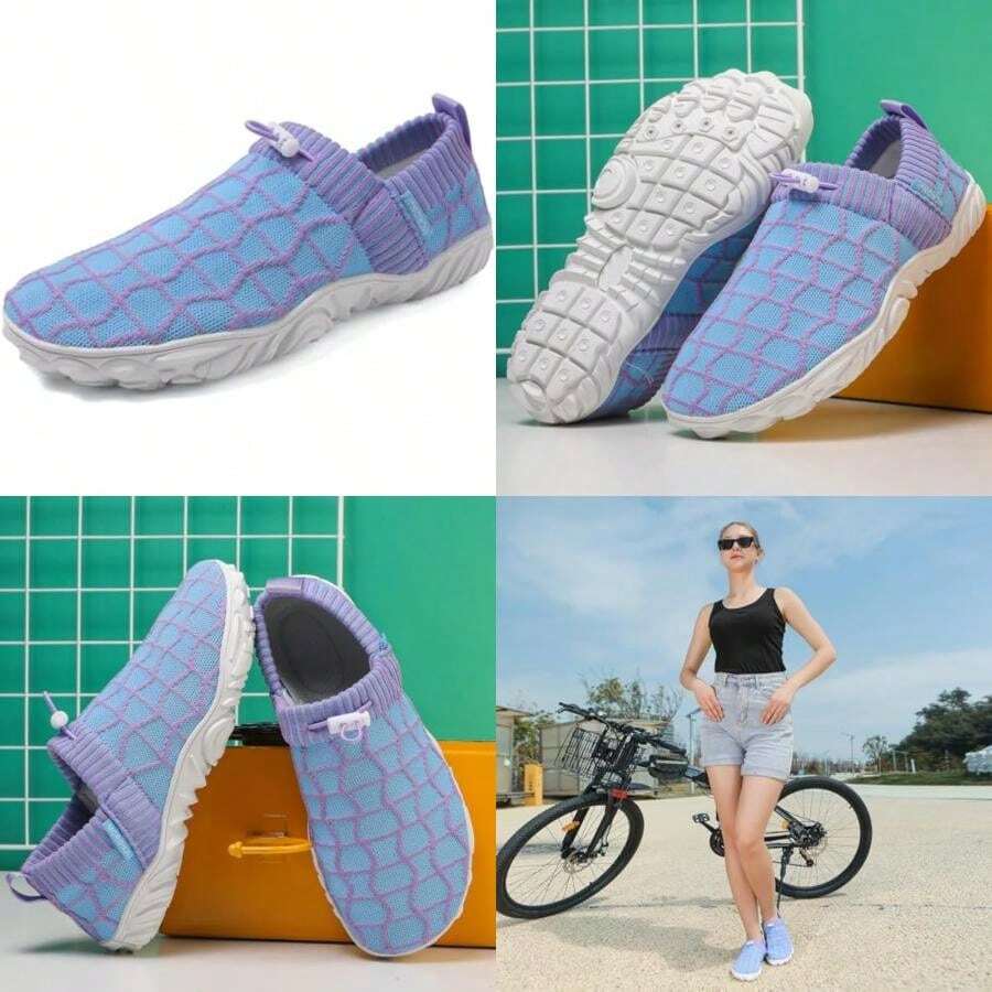 Barefoot Water Shoes, Minimalist Running Sneakers, Beach Outdoor Shoes, Men And Women(Sky Blue 5.5 Women/4.5 Men) - Type1 - View 1