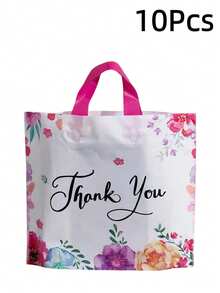 50 pièces Sacs cadeaux haut de gamme - Sacs multifonctionnels pour le shopping et les faveurs de fête pour les mariages, les anniversaires et plus - Sacs en plastique pour les petites entreprises et les événements