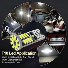 TOAUTO 2pcs/6pcs Canbus W5W T10 LED Bulbs 194 168 LED 3014 25SMD Car Interior Map Dome Lights Parking Light Signal Lamp 6000K White 12V - White - View 4