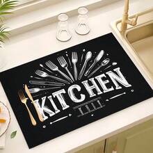 （畅销产品！！！）1 件装平底炉灶保护垫，橡胶防滑耐热厨房用具垫，适用于电磁炉、玻璃灶台，多用途防刮擦保护垫，也可作为烤箱、洗衣机、烘干机的鼠标垫和厨房装饰。 - 彩色 - 查看 8