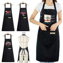 Adjustable Chef Apron With Pockets - Comfortable High-End Design For Cooking Enthusiasts, Durable Polyester, Non- Fabric, Ideal For Men And Women, Kitchen Apron|Nurse Series Apron|Functional Pocket - Nurse010 - View 1