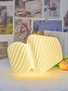 1 pieza Lámpara de mesa con diseño de hongo lindo, patrones a rayas y de lunares, alimentada por USB, ajuste de luz de tres colorBodyerpo de lámpara de vidrio, adecuada para dormitorio, sala de estar, oficina, estudio, lámpara de decoración de habitación, luz nocturna LED, lámpara, decoración de dormitorio, decoraciones navideñas