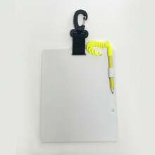 Large Flat Underwater Writing Board, Handwriting Notebook, Underwater Recording Board For Scuba Diving, Freediving, Underwater Communication - Yellow - View 4