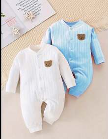 Nika Baby Baby Lullaby Romper Kit - Màu xanh nhạt - Xem 4