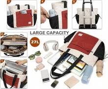 Wytidian 2PCS Women Tote Bag, Puffer Lightweight Shoulder Bags, Quilted Nurse Totes With Zipper For Work, Traveling, College - Brown - View 5