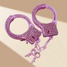 1 pieza Accesorio de esposas de strass, accesorio de disfraz para juego de roles, utilería para actuaciones - Multicolor - Ver 8