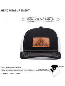 2025 Fashion New Breathable Mesh Hat Labeling Mountain Printed Flat Edge Hat Outdoor Daily Life Commuter Decoration Hat Leisure Sports Sunshade Hat Street Creative Hip Hop Hat Street Dance Personalized Skateboarding Hat Unisex Baseball Hat - Nhãn núi - Xem 9