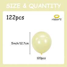 Pastel Yellow Balloon Garland Arch Kit, 5/10/12/18 Inch Light Pale Yellow Balloons For Wedding Anniversary Bridal Shower Gender Reveal Spring Bee Sunflower Party Birthday Graduation Bachelorette Party Decorations - Light Yellow - View 29