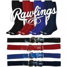 Rawlings | Belt & Socks Combo | Baseball/Softball | Multiple Sizes & Colors(Black Small) - Type1 - View 8