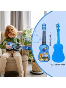 Juego de guitarra y ukelele musical para niños - Instrumento educativo STEM de aprendizaje para jóvenes - Multicolor - Ver 8