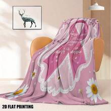 Bowknot Prints Ultra-Soft Flannel Throw Blanket Digital Printing, 280gsm, All-Season Comfort Polyester Blankets Great Gift For Friend, Family, Wedding, Birthday,Warm,Soft,Comfortable,Cozy Personalized Ideal Gifts For Him,Her,Boyfriend,Girlfriend,Dad,Mom,Family,Friends,Pets ,For Anniversaries,Valentine's Day,Mother's Day,Birthdays,Father's Day,Weddings,Graduation,Christmas,Housewarming Sofa,Bed,Car,Bedroom,Living Room,Office,Outdoor Camping,Beach,Wall Decoration - 多色26 - 查看 4