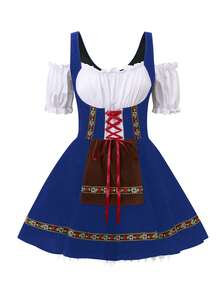 慕尼黑啤酒节狂欢节服装女士德国连衣裙角色扮演圣帕特里克节服装，万圣节