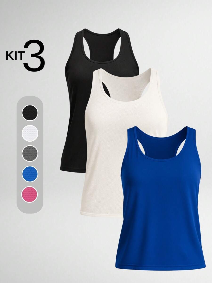 Women Sports Tees & Tanks - 藍色 - 查看 1