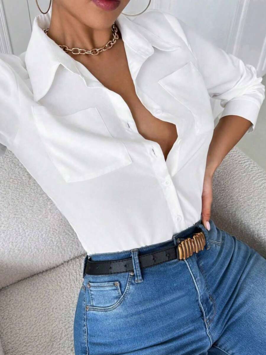 QIANZHIDU Plus Size Women Clothes Women Blouses Long Sleeve Shirt Plus Size Shirt Office Outfits For Women Work Tops Women Office Casual Outing Going Out Outfits Women Fall Women Clothes Back To School Clothes Easter Shirt Boyfriend Casual Wome Work Women Blousesn Outfits Vintage Shirts Teacher Outfits For Women Business Casual Woman Teacher