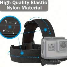 1pc Adjustable Head-Mounted Phone Camera Premium Holder, First-Person Perspective Filming, Suitable For Sports, Cycling, Live Streaming. The Adjustable Design Allows Users To Easily Capture Footage From Their Own Perspective And Conveniently Record Memorable Moments Or Share Unique Experiences. - Black - View 11