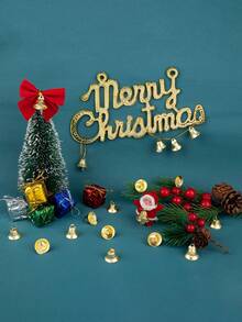 50 件迷你金色铃铛，经典自由铃铛，适合圣诞装饰品和迷你花环，非常适合节日装饰、圣诞铃铛、圣诞装饰 - 金色 - 查看 4