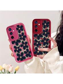 Funda Estampada Flores Azul Elegante Moderna Phone Cases compatible con Samsung S20 FE/S21/S21 FE/S21 Ultra/S22/S22 Ultra/S23/S23 FE/S23 Ultra/S24/S24 Plus/S24 Ultra/S24 FE/S25/S25 Plus/S25 Ultra/A03S 4G/A04E 4G/A05 4G/A05S 4G/A12 4G/A14 5G/A15 4G(5G)/A24 4G/A25 5G/A26 5G/A32 4G/A34 5G/A35 5G/A36 5G/A52 4G(5G)/A53 5G/A54 5G/A55 5G/A56 5G - Verde oscuro - Ver 5
