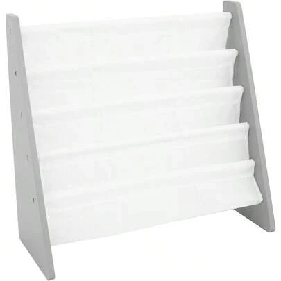 Humble Crew Inspire Bookcase 4 Tier Book Storage Bookshelf Grey White