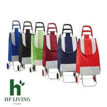 Carrito de compras plegable con 2 ruedas carrito de compras con bolsa desmontable carrito de compras con ruedas grande liviano utilitario carrito de compras diagonal carrito de compras portátil - Multicolor - Ver 8