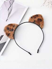 1 Piece Of Plush Cat Ear Headband, Fashionable Party Headpiece, Cute Cat Ear (Steamed Cat Ear Bread) Hair Clip For Autumn And Winter Face Washing, Luxurious And Sweet Christmas Hair Accessory, Party Headband, Christmas Gift, New Year Gift ﻿ Friends Costume