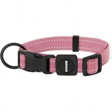 Mejores Suministros para Mascotas Correa o Collar Reflectante para Perros Voyager con de Neopreno, para Cachorros de Razas Pequeñas, Medianas y Grandes, Lindo y Resistente para Caminar, Correr y Entrenar - Turquesa, S - Collar (Rosa) - Ver 7