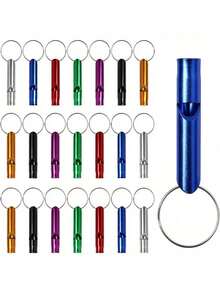 户外求生哨，露营求生哨，铝合金哨子，便携式多功能金哨，户外安全求生装备