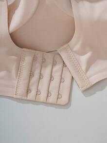 Wireless Jelly Bra, Simple Comfortable Sports Bras For Women, Wire-Free Solid Color Underwire Bras & Sports Seamless Bras For Large Bust - 粉色 - 查看 5