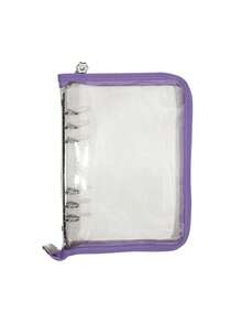 A5 Aufkleber Sammlungsorganizer Ordner Set mit großer Kapazität, Pu-Leder, klarer Aufkleber Aufbewahrungsalbum mit Reißverschluss, doppelseitig zum Sammeln für Journal, Sammelalbum, Planer