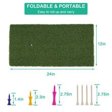Golf Practice Mat 12"X24" Golf Hitting Mat Portable Training Matt Indoor Outdoor Chipping Putting Training Mats For Backyard Garage - Gift For Golfers, Beginners & Pros - Green - View 4