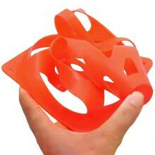 VENTDEPOT Cono deportivo MXACE-001 resistente a vientos fuertes, tamaño 22x13cm, color naranja, 1 pieza, plástico flexible, indispensable para entrenamiento y señalización. - Naranja - Ver 5