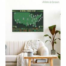 Scratch Off, All US States, Large 28x16.5 Travel Map. Places I've Been Map World Poster Scratch Off Map. Accessories Tube - US Football Stadiums - View 6