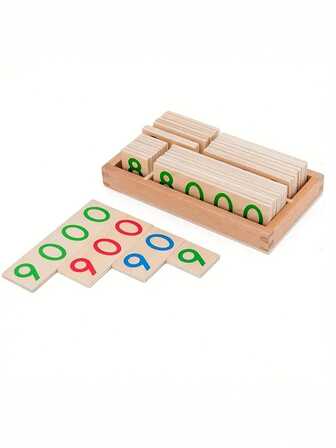 1-9000木制数字卡片幼儿园早教玩具