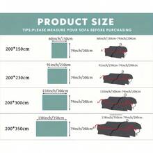 1pc Wheat Ear Plush Sofa Cover, Thick Plush Pet Proof High-End Full Sofa Slipcover