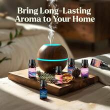 Juego de aceites esenciales de alta calidad, aceites esenciales naturales, adecuados para aromaterapia en el hogar, velas, humidificadores, difusores, aromaterapia, el mejor regalo para tu ser querido (6*10ml/0.34oz) - Marrón - Ver 2
