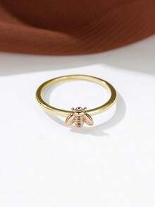 Anillo decorativo de abeja JXOX - Oro amarillo - Ver 5