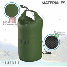 Canotagio Bolsa Impermeable. Mochila a Prueba de Agua para Senderismo y Deportes Acuticos. Bolsa Seca Disponible en 5, 10, 20 y 30 Litros. Dry Bag. Waterproof Bag Backpack Verde Militar, 5 Lts - Verde Militar + 5 Lts - Ver 6