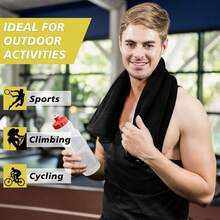 6PCS Toalla Fitness Gym, Toalla Deportiva Absorbente, Secado Rápido Absorbente de Entrenamiento, Ligera de Viaje para Deporte, Yoga, Playa, Ducha. - 1 - Ver 5