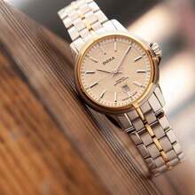 DOXA 女士机械表 - 金色表盘、不锈钢和镀金表壳 - 商务优雅自动时计（型号 D153TCM） - 金色 - 查看 4