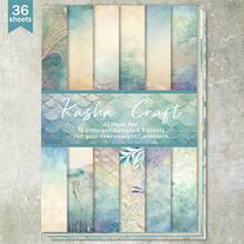 36 Sheets A5 Blue Jellyfish Scale Background Scrapbooking Paper, Suitable For Bullet Journals, Collages, Cards, Scrapbooks And Crafts