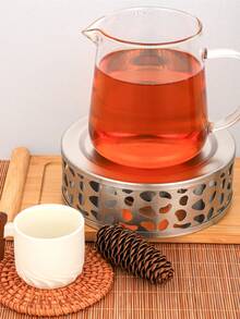 قطعة واحدة من دفاية إبريق الشاي، دفاية من الفولاذ المقاوم للصدأ، لوازم فن الشاي الراقية، هدية مثالية، من الفولاذ المقاوم للصدأ السميك، متينة وطويلة الأمد، طقم شاي من الفولاذ المقاوم للصدأ، دفاية الشاي، تشمل حامل شمعة صغير وموقد، سخان إبريق الشاي المعدني، حامل شمعة من الفولاذ المقاوم للصدأ. مناسب لإبريق الشاي الزجاجي، وإبريق الشاي الفولاذي، وإبريق الشاي الخزفي، وغيرها من الحاويات المقاومة للحرارة. يستخدم لتسخين الشاي والقهوة والحليب. دفاية إبريق الشاي عالمية.