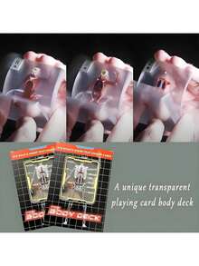 Transparent Human Anatomy Waterproof Poker Cards Playing Cards, Unique Valentines Gifts,The Body Deck, Camping Game Essential,3D Image Educational Poker, Funny Playing Cards For Card Collectors For Anatomy Enthusiasts - Multicolor - View 8