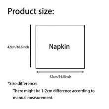 6/24 Pieces Solid Color Tassel Napkins Cloth Viscose 42*42cm/16.5inch Soft And Durable New Year's Eve Party Valentine's Day Casual Lunch At Home Cocktail Receptions Housewarming Pet-Friendly Meal Times Rustic Weddings Baby Showers Breakfast