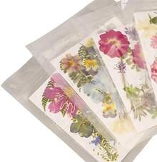 TOPINCN 5 Bolsas de Flores Prensadas Fotografía Pétalo en Relieve Paquete de Flores para Marcapáginas de Imitación Secas Molde Imitación de Flores Secas Surtidas (Tipo 2) - 1 - Ver 10