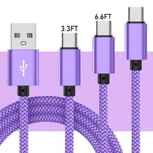 USB A To USB C Cable 3.3/6.6/10FT,60W 3A Fast Charging Long Cable For Android Auto Galaxy S25 S24 S23 S22 S21 S10,Note 10 9 A51 G8 G7,Pixel, One Plus Compatible With IPhone 16, 16 Pro Max, 15, 15 Plus, 15 Pro, 15 Pro Max,Compatible With Redmi, Compatible With OnePlus Type C Charger Nan