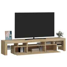 vidaXL TV-Schrank Mit LED-Beleuchtung Sonoma-Eiche 200x36,5x40 cm - Giallo - Visualizzare 6