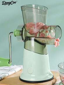 Dengcoo 1pc Manual Meat Grinder, Household Hand Operated Meat Grinder, Small Meat Mixer, Filling Grinder, Large Capacity Vegetable Grinder - Manual Meat Grinder - View 5