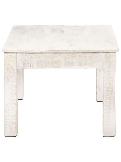 VidaXL Coffee Tafel 110x60x45 Cm Solid Mango Wood Wit view 5